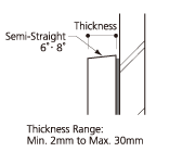 Semi-Straight Cut (6°, 8°) DRAWING