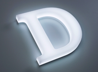 Lumi Letter Face and Side Lit  Round Edge