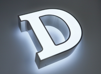 LED Metal Channel Face and Back Lit (Trim Cap Face)
