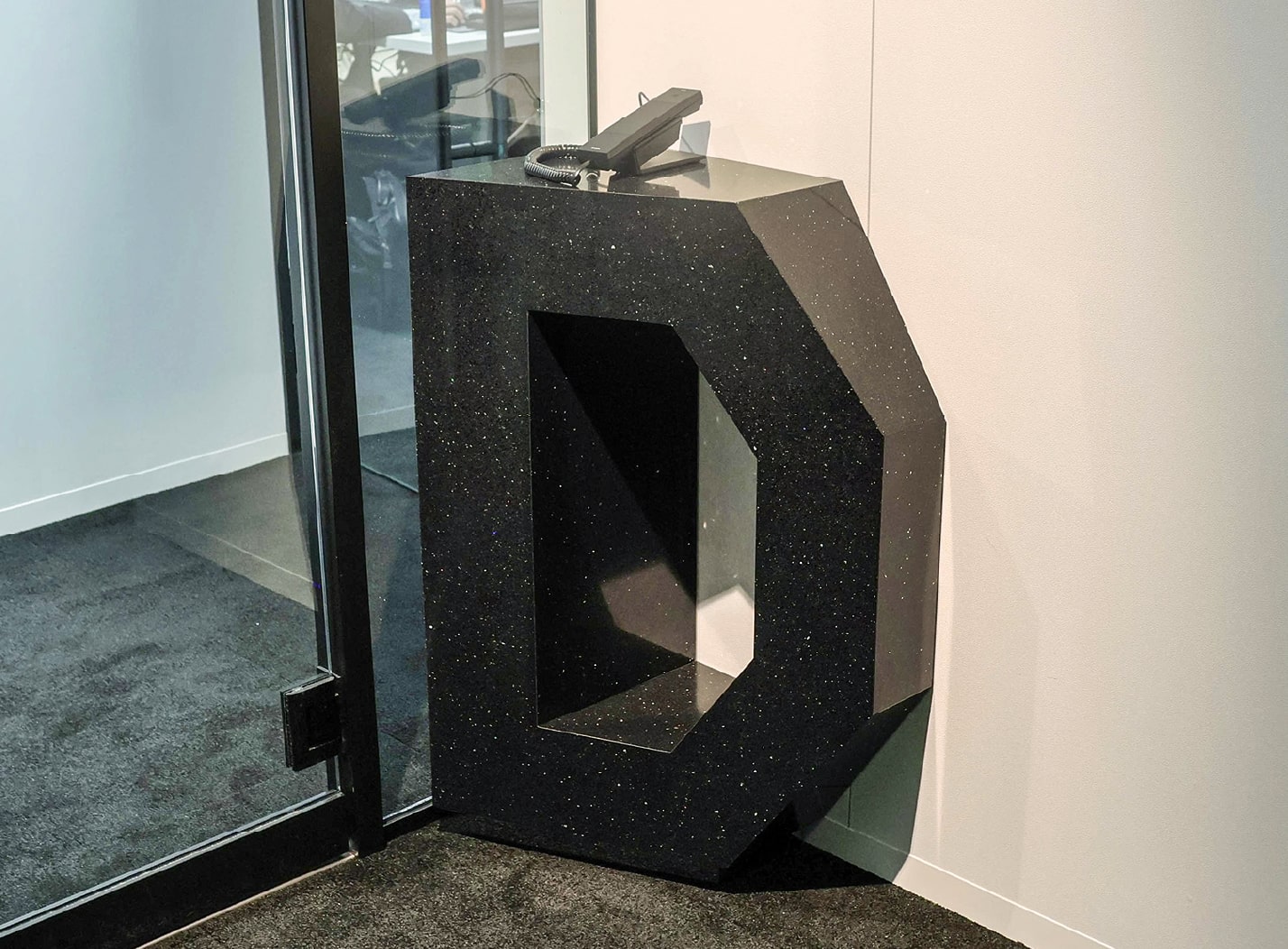 Letter-shaped Reception Counter (Signage Furniture)