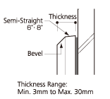 Bevel+Semi-Straight Cut DRAWING