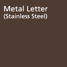 Metal Letter (Stainless Steel)